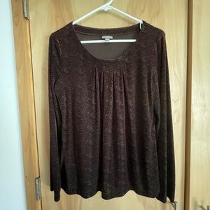 J. Jill dressy sheer shimmer top